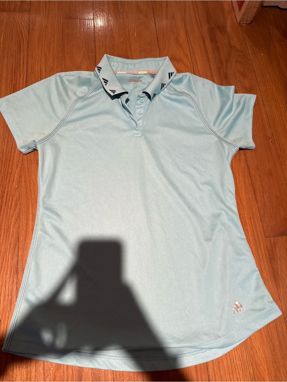 adidas Mint Polo Shirt with Branded Collar